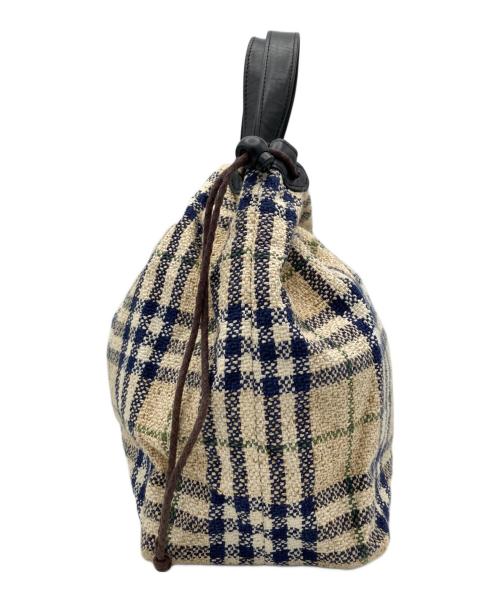Burberry's（バーバリーズ）Burberry's (バーバリー) ツイードハンドバッグ ベージュの古着・服飾アイテム
