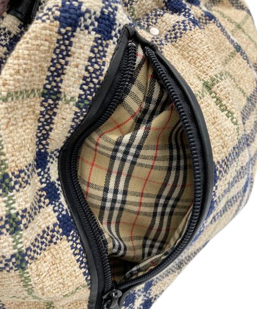 Burberry's（バーバリーズ）Burberry's (バーバリー) ツイードハンドバッグ ベージュの古着・服飾アイテム