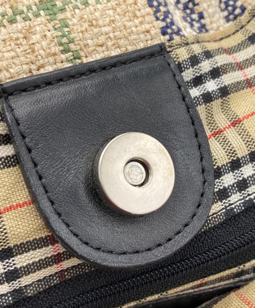 Burberry's（バーバリーズ）Burberry's (バーバリー) ツイードハンドバッグ ベージュの古着・服飾アイテム