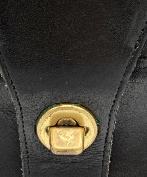 COACH（コーチ）COACH (コーチ) レザーハンドバッグ ブラックの古着・服飾アイテム