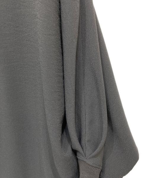 RIVE DROITE（リヴドロワ）RIVE DROITE (リヴドロワ) リブ付きジョーゼットドルマンブラウス グレー サイズ:FREEの古着・服飾アイテム