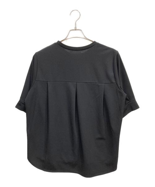 BEARDSLEY（ビアズリー）BEARDSLEY (ビアズリー) リブ付き半袖カットソー ブラック サイズ:FREEの古着・服飾アイテム