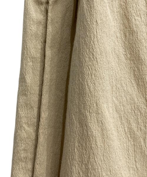 BEARDSLEY（ビアズリー）BEARDSLEY (ビアズリー) コットンワイドパンツ ベージュ サイズ:2の古着・服飾アイテム