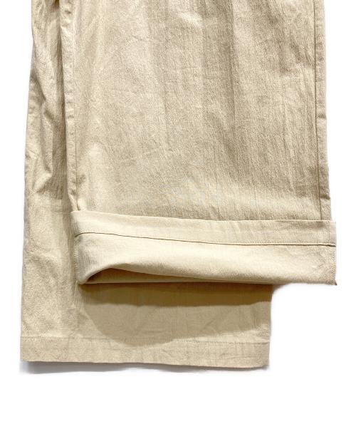 BEARDSLEY（ビアズリー）BEARDSLEY (ビアズリー) コットンワイドパンツ ベージュ サイズ:2の古着・服飾アイテム