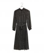 MACKINTOSH LONDONマッキントッシュ ロンドン）の古着「ロンバスプリントワンピース」｜ブラック