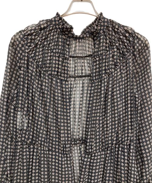 MACKINTOSH LONDON（マッキントッシュ ロンドン）MACKINTOSH LONDON (マッキントッシュ ロンドン) ロンバスプリントワンピース ブラック サイズ:38の古着・服飾アイテム