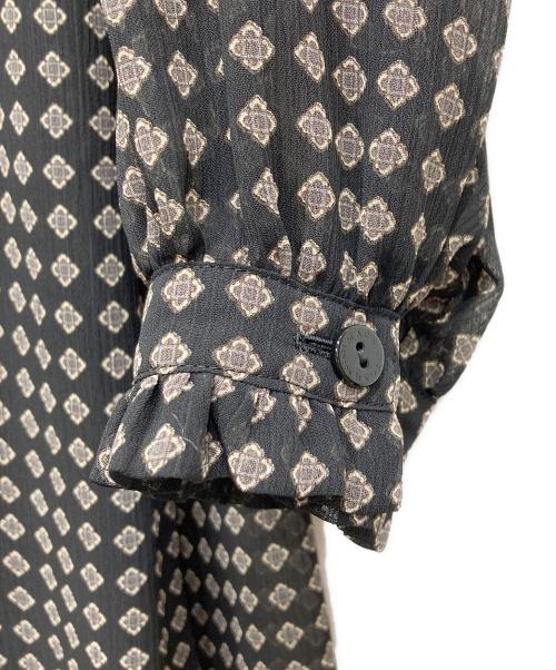 MACKINTOSH LONDON（マッキントッシュ ロンドン）MACKINTOSH LONDON (マッキントッシュ ロンドン) ロンバスプリントワンピース ブラック サイズ:38の古着・服飾アイテム