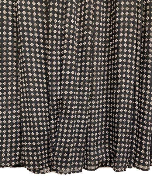 MACKINTOSH LONDON（マッキントッシュ ロンドン）MACKINTOSH LONDON (マッキントッシュ ロンドン) ロンバスプリントワンピース ブラック サイズ:38の古着・服飾アイテム