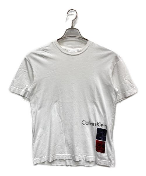 Calvin Klein（カルバンクライン）Calvin Klein (カルバンクライン) プリントTシャツ ホワイト サイズ:Sの古着・服飾アイテム