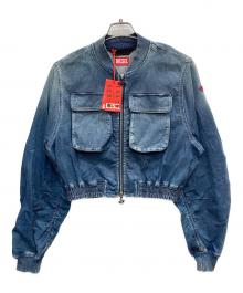 DIESEL（ディーゼル）の古着「De-Khlo-S Track デニムボンバージャケット」｜インディゴ