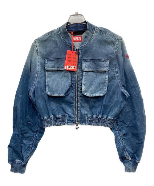 DIESEL（ディーゼル）DIESEL (ディーゼル) De-Khlo-S Track デニムボンバージャケット インディゴ サイズ:xsの古着・服飾アイテム