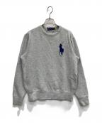 POLO RALPH LAURENポロ・ラルフローレン）の古着「ビッグポニー刺繍スウェット」｜グレー