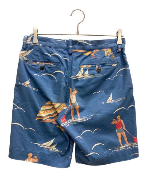 POLO RALPH LAUREN（ポロ・ラルフローレン）POLO RALPH LAUREN (ポロ・ラルフローレン) 総柄ハーフパンツ ブルー サイズ:28の古着・服飾アイテム