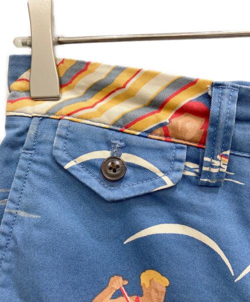 POLO RALPH LAUREN（ポロ・ラルフローレン）POLO RALPH LAUREN (ポロ・ラルフローレン) 総柄ハーフパンツ ブルー サイズ:28の古着・服飾アイテム