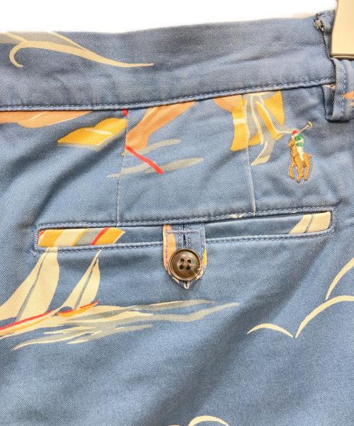 POLO RALPH LAUREN（ポロ・ラルフローレン）POLO RALPH LAUREN (ポロ・ラルフローレン) 総柄ハーフパンツ ブルー サイズ:28の古着・服飾アイテム