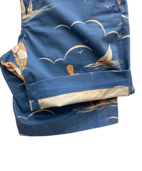 POLO RALPH LAUREN（ポロ・ラルフローレン）POLO RALPH LAUREN (ポロ・ラルフローレン) 総柄ハーフパンツ ブルー サイズ:28の古着・服飾アイテム