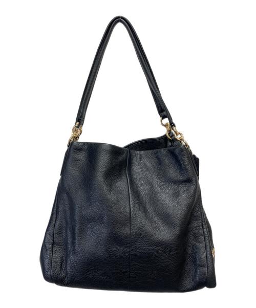 COACH（コーチ）COACH (コーチ) レザートートバッグ ブラックの古着・服飾アイテム