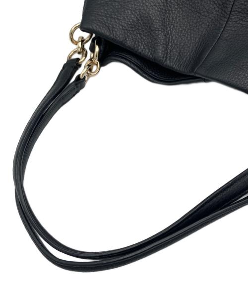 COACH（コーチ）COACH (コーチ) レザートートバッグ ブラックの古着・服飾アイテム