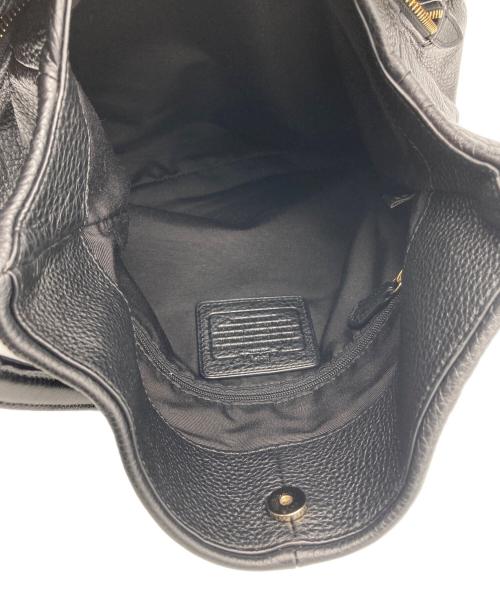 COACH（コーチ）COACH (コーチ) レザートートバッグ ブラックの古着・服飾アイテム