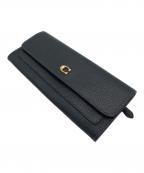 COACHコーチ）の古着「ミラロング フラップウォレット」｜ブラック