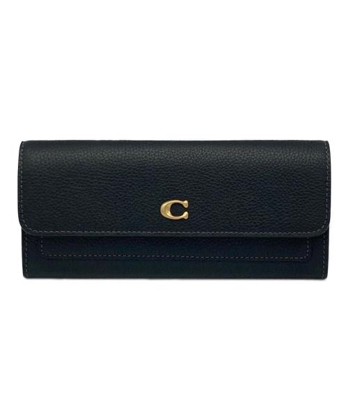 COACH（コーチ）COACH (コーチ) ミラロング フラップウォレット ブラックの古着・服飾アイテム