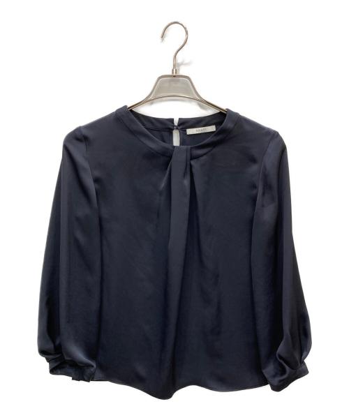 ANAYI（アナイ）ANAYI (アナイ) フロントタックブラウス ネイビー サイズ:Mの古着・服飾アイテム