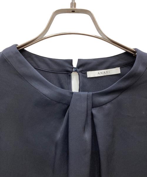 ANAYI（アナイ）ANAYI (アナイ) フロントタックブラウス ネイビー サイズ:Mの古着・服飾アイテム