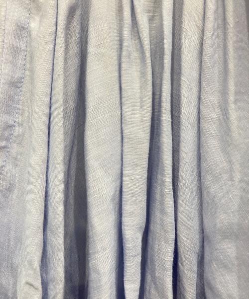 JUNYA WATANABE COMME des GARCONS（(ジュンヤワタナベ コムデギャルソン）JUNYA WATANABE COMME des GARCONS ((ジュンヤワタナベ コムデギャルソン) バイカラーリネンブレンドブラウス ブルー サイズ:Sの古着・服飾アイテム