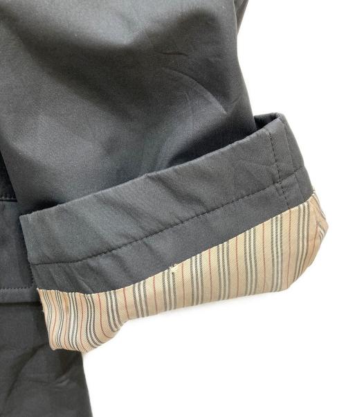 BURBERRY BLACK LABEL（バーバリーブラックレーベル）BURBERRY BLACK LABEL (バーバリーブラックレーベル) ノヴァチェックライニングステンカラーコート ブラック サイズ:Mの古着・服飾アイテム