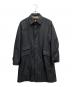 BURBERRY BLACK LABEL（バーバリーブラックレーベル）の古着「ノヴァチェックライニングステンカラーコート」｜ブラック