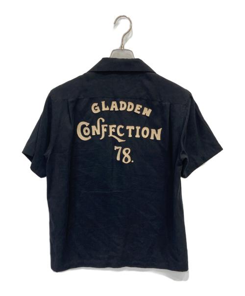 BY GLAD HAND（バイ グラッド ハンド）by GLAD HAND (バイ グラッド ハンド) オープンカラーシャツ ブラック サイズ:Mの古着・服飾アイテム