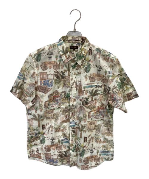 Paul Smith COLLECTION（ポールスミス コレクション）Paul Smith COLLECTION (ポールスミス コレクション) 総柄シャツ ベージュ サイズ:Ⅼの古着・服飾アイテム