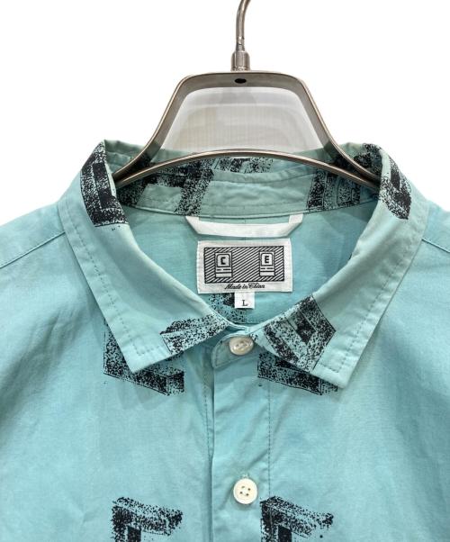 C.E（シーイー）C.E (シーイー) 総柄シャツ ブルー サイズ:Ⅼの古着・服飾アイテム