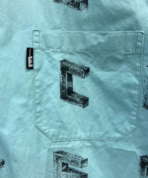 C.E（シーイー）C.E (シーイー) 総柄シャツ ブルー サイズ:Ⅼの古着・服飾アイテム