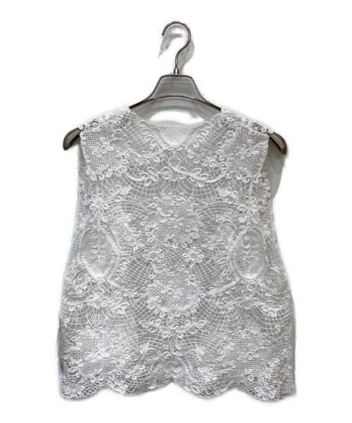 SIMPLICITE（シンプリシテ）simplicite (シンプリシテ) ベスト ホワイト サイズ:F 未使用品の古着・服飾アイテム