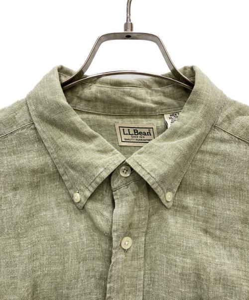 L.L.Bean（エルエルビーン）L.L.Bean (エルエルビーン) リネンシャツ グリーン サイズ:XLの古着・服飾アイテム