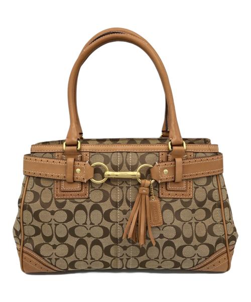 COACH（コーチ）COACH (コーチ) ハンドバッグ ブラウンの古着・服飾アイテム