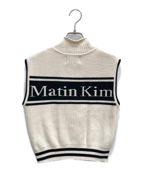 Matin Kim（マーティン・キム）matin kim (マーティン・キム) ニットベスト ホワイト サイズ:Sの古着・服飾アイテム