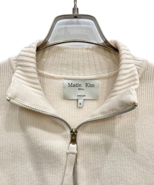 Matin Kim（マーティン・キム）matin kim (マーティン・キム) ニットベスト ホワイト サイズ:Sの古着・服飾アイテム