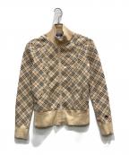 BURBERRY LONDONバーバリーロンドン）の古着「ノバチェック ジップアップジャケット」｜ベージュ