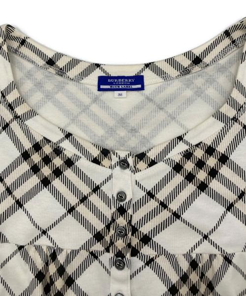 BURBERRY LONDON（バーバリーロンドン）BURBERRY LONDON (バーバリーロンドン) ノバチェック柄チュニック ホワイト サイズ:Mの古着・服飾アイテム