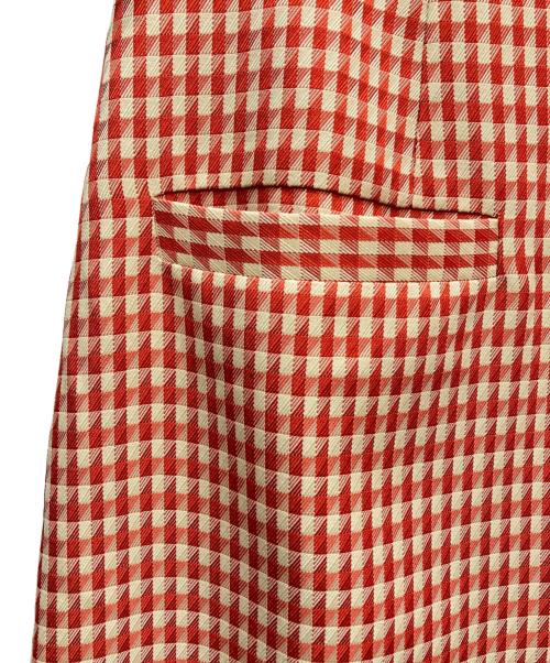 Tnewties（トゥエンティーズ）TNEWTIES (トゥエンティーズ) オープンカラーチェックワンピース オレンジ サイズ:L 未使用品の古着・服飾アイテム