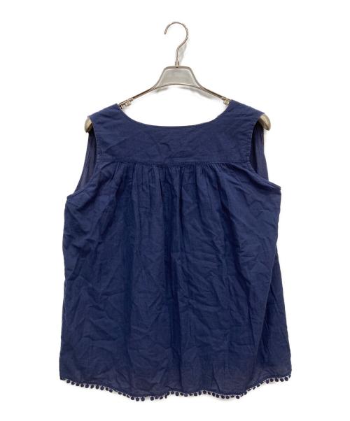 tumugu（ツムグ）tumugu (ツムグ) ノースリーブブラウス ネイビー サイズ:FREEの古着・服飾アイテム