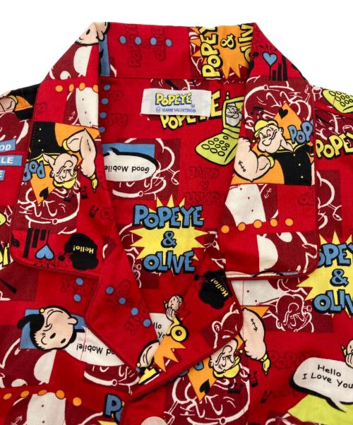 GIANNI VALENTINO（ジャンニバレンチノ）GIANNI VALENTINO (ジャンニバレンチノ) popeye (ポパイ) パジャマセットアップ レッド サイズ:Ⅼの古着・服飾アイテム