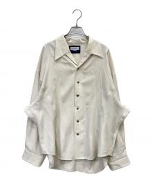MAISON SPECIAL（メゾンスペシャル）の古着「Radial Darts Prime-Over Open Collar Shirt」｜アイボリー