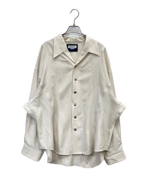 MAISON SPECIAL（メゾンスペシャル）MAISON SPECIAL (メゾンスペシャル) Radial Darts Prime-Over Open Collar Shirt アイボリー サイズ:Mの古着・服飾アイテム
