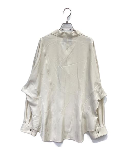MAISON SPECIAL（メゾンスペシャル）MAISON SPECIAL (メゾンスペシャル) Radial Darts Prime-Over Open Collar Shirt アイボリー サイズ:Mの古着・服飾アイテム