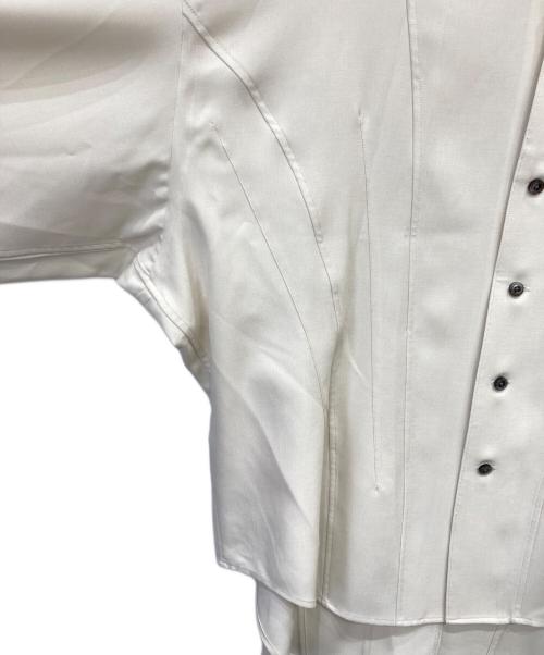 MAISON SPECIAL（メゾンスペシャル）MAISON SPECIAL (メゾンスペシャル) Radial Darts Prime-Over Open Collar Shirt アイボリー サイズ:Mの古着・服飾アイテム