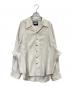 MAISON SPECIAL（メゾンスペシャル）の古着「Radial Darts Prime-Over Open Collar Shirt」｜アイボリー