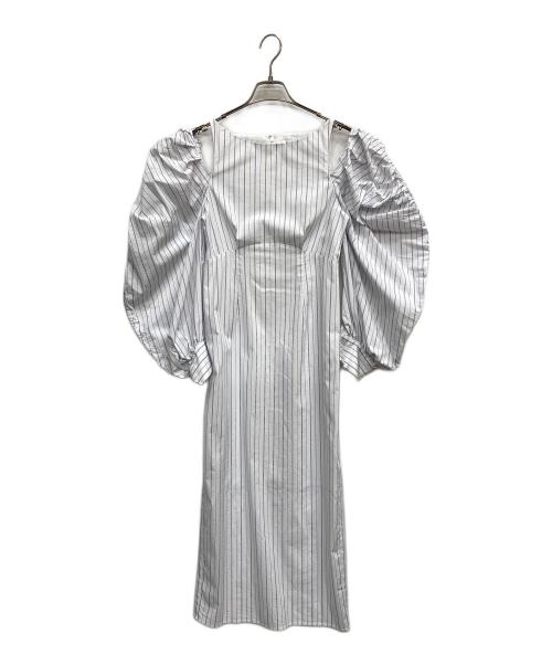 Snidel（スナイデル）Snidel (スナイデル) 半袖ワンピース ホワイトの古着・服飾アイテム